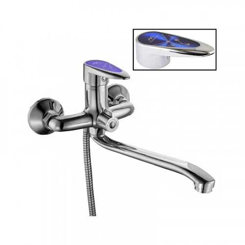 Смеситель для ванны Fashun A2250BLUE универсальный цвет Хром Синий