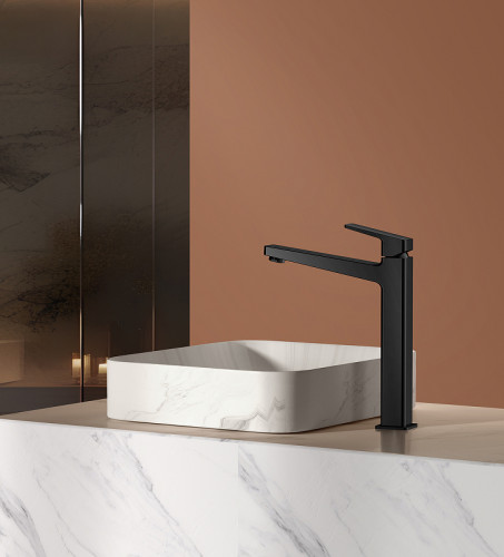 Смеситель для раковины Raglo R30.15.06 Черный матовый латунь