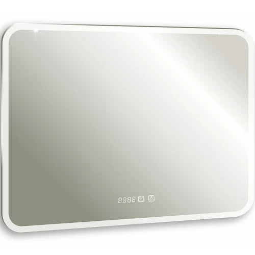 Зеркало Silver Mirrors Стив-3 100 ФР-00001650 с подсветкой с сенсорным выключателем с часами и подогревом стекло