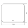 Зеркало Silver Mirrors Стив-3 100 ФР-00001650 с подсветкой с сенсорным выключателем с часами и подогревом стекло