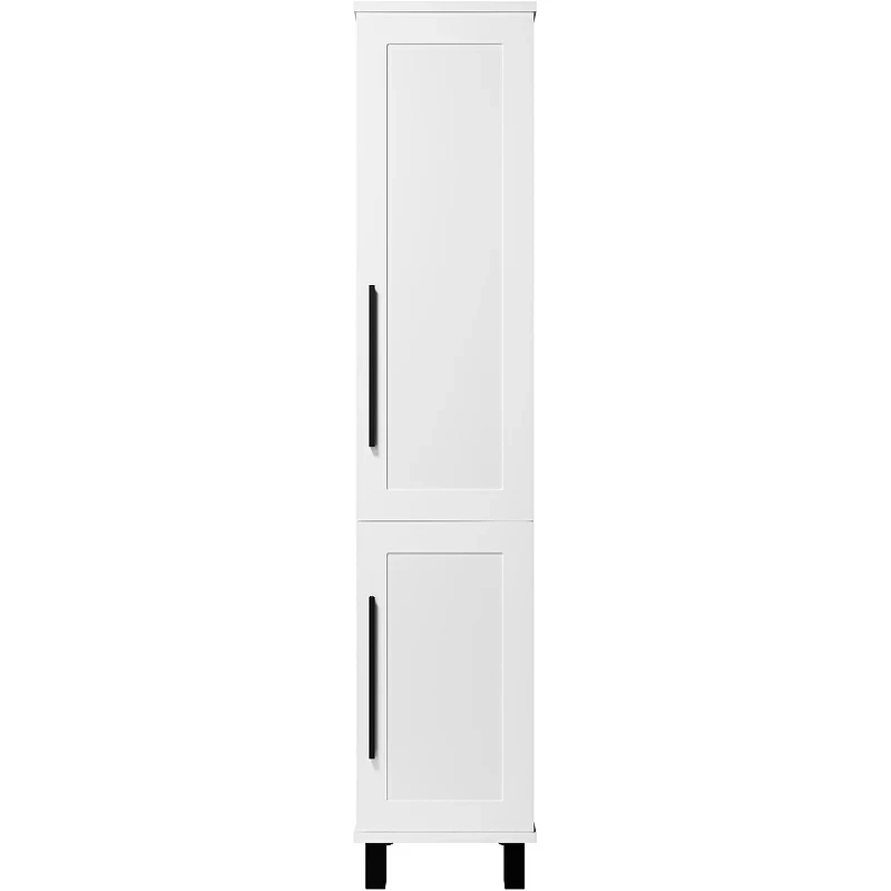 Шкаф пенал Misty Модерн 35 R П-Мод05035-011П с бельевой корзиной Белый матовый