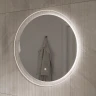 Зеркало Equil Elegante 80 zkELGNT.LED.D80-25 с подсветкой цвет Амарок с сенсорным выключателем