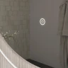 Зеркало Equil Elegante 80 zkELGNT.LED.D80-25 с подсветкой цвет Амарок с сенсорным выключателем