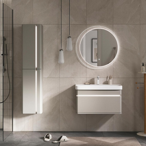 Зеркало Equil Elegante 80 zkELGNT.LED.D80-25 с подсветкой цвет Амарок с сенсорным выключателем