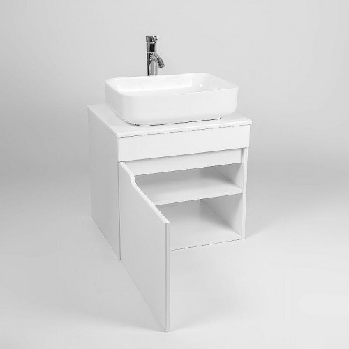 Тумба под раковину VIANT Куба 57 VKUB57N-T1STP подвесная Белая