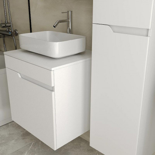 Тумба под раковину VIANT Куба 57 VKUB57N-T1STP подвесная Белая