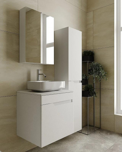 Тумба под раковину VIANT Куба 57 VKUB57N-T1STP подвесная Белая