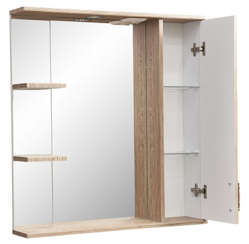 Зеркало со шкафом Stella Polar Кармела 75/С SP-00000182 с подсветкой Карпатская ель