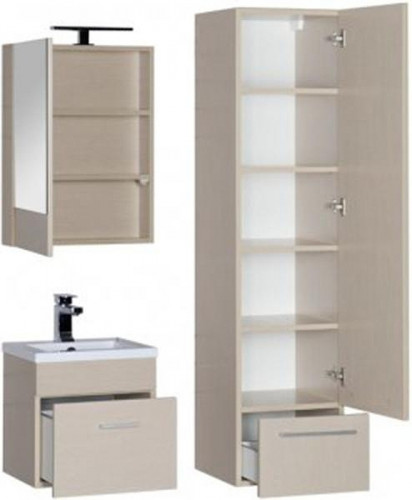 Зеркальный шкаф Aquanet Нота 50 172681 L Дуб светлый