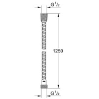 Душевой шланг Grohe Relexaflex Metal Long-Life 28142002 Хром нержавеющая сталь