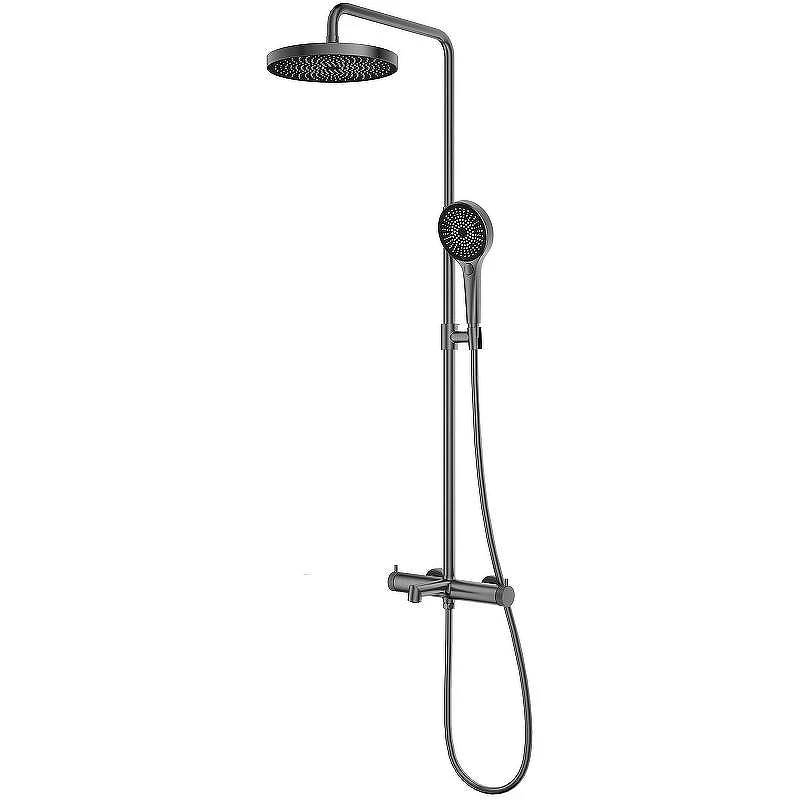 Душевая система Vincea Rim VSFS-2RM1GM Вороненая сталь