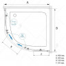 Душевой уголок RGW Classic CL-54-B 90х90 32095499-14 профиль Черный стекло прозрачное