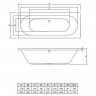 Акриловая ванна C-Bath Cora 170x70 CBQ001001 без гидромассажа