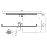 Душевой трап New Trendy VIMO SLIM 90x6 OL-0049 цвет Хром