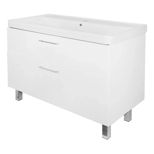 Тумба с раковиной Azario Ника 100 CS00089955 цвет Белый глянцевый