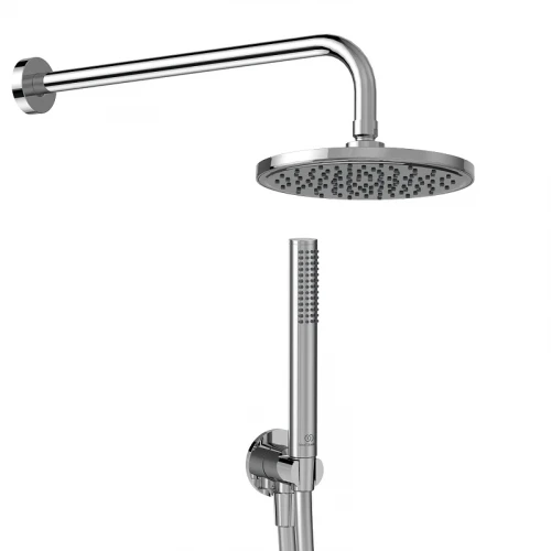 Комплект верхнего и ручного душа Ideal Standard Ideal Rain BD389AA Хром латунь на стену