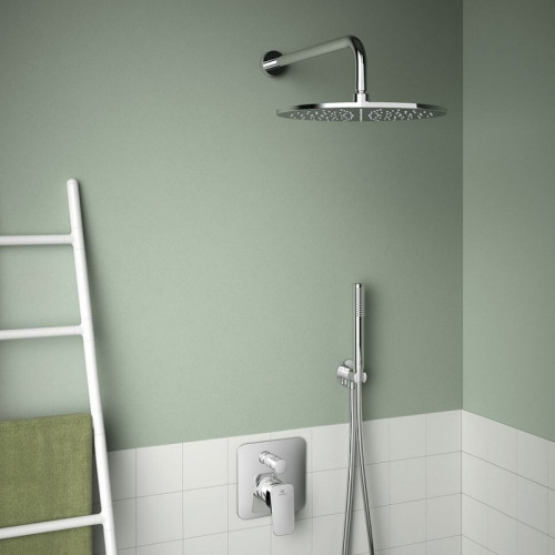 Комплект верхнего и ручного душа Ideal Standard Ideal Rain BD389AA Хром латунь на стену