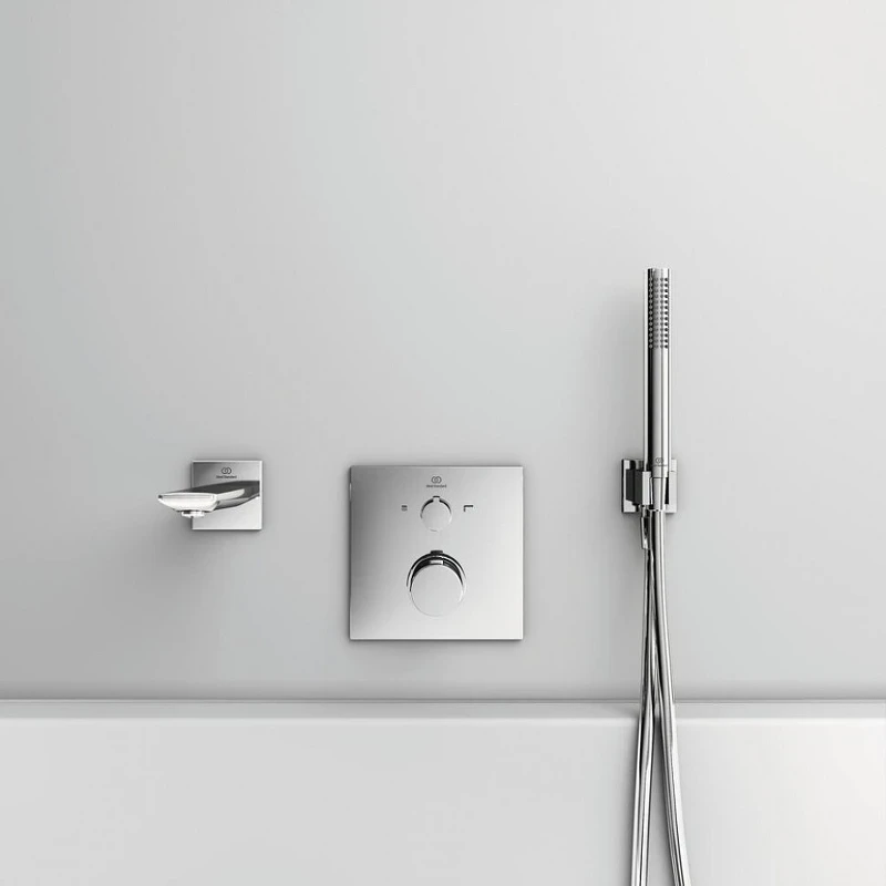 Комплект верхнего и ручного душа Ideal Standard Ideal Rain BD389AA Хром латунь на стену