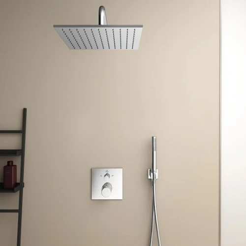 Комплект верхнего и ручного душа Ideal Standard Ideal Rain BD389AA Хром латунь на стену