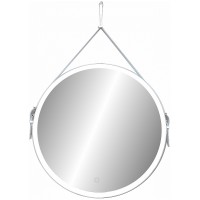 Зеркало Art&amp;Max Milan AM-Mil-800-DS-F с подсветкой с сенсорным выключателем Белое стекло