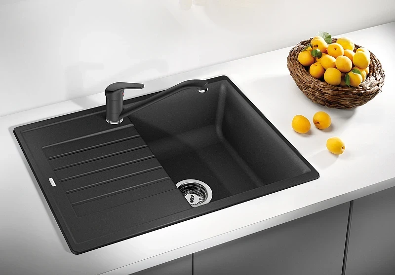 Кухонная мойка Blanco Zia 45S Compact 524730 Кофе искусственный камень (литьевой мрамор) встраиваемый
