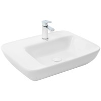 Раковина WeltWasser Elbach 1004 57 10000004594 Белый глянец фаянс накладная