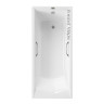 Чугунная ванна Vinsent Veron Devon 180x70 VDV1807045H/VH0012GM цвет Белый с квадратными ручками оружейная сталь