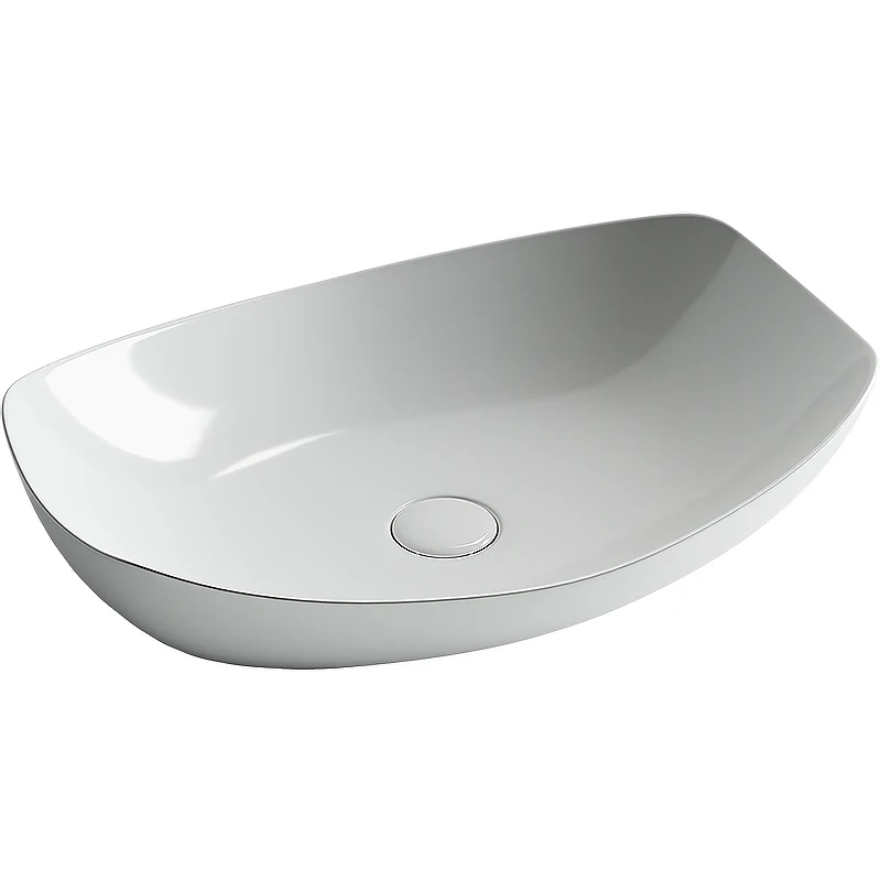Раковина-чаша Ceramicanova Element 56 CN5016 Белая фарфор накладная
