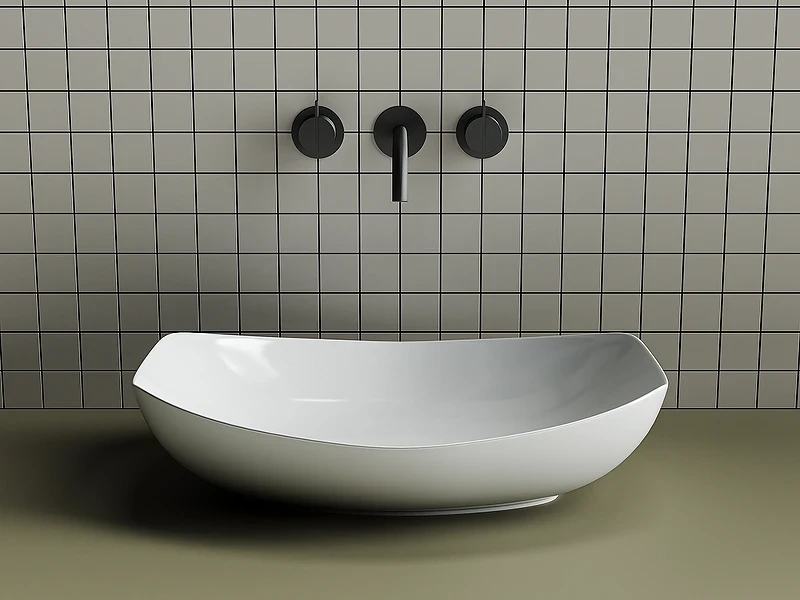 Раковина-чаша Ceramicanova Element 56 CN5016 Белая фарфор накладная