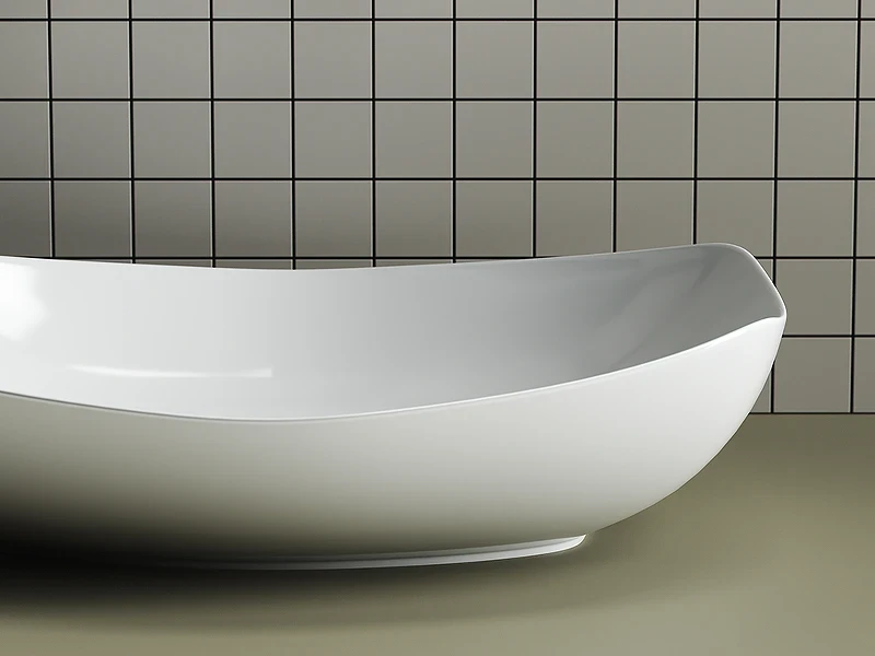 Раковина-чаша Ceramicanova Element 56 CN5016 Белая фарфор накладная