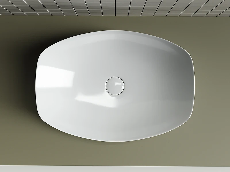 Раковина-чаша Ceramicanova Element 56 CN5016 Белая фарфор накладная