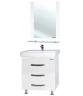 Зеркало Bellezza Рокко 60 4613709030016 с полкой Белое