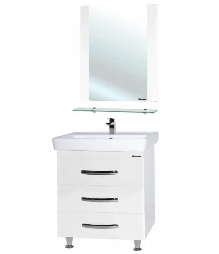 Зеркало Bellezza Рокко 60 4613709030016 с полкой Белое