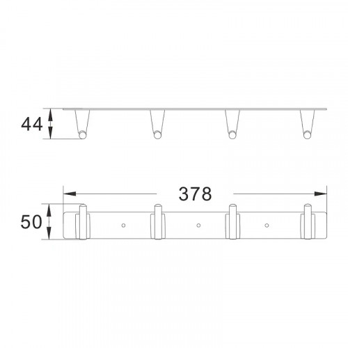 Вешалка для полотенец Shevanik SG57 SG5741 цвет Хром