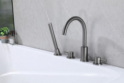 Смеситель для ванны Abber Wasser Kreis AF8113NG цвет Никель