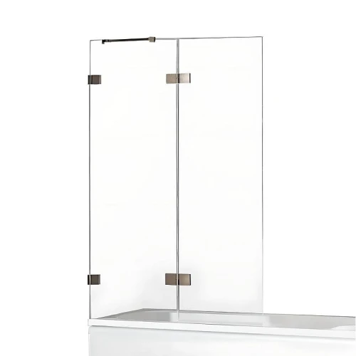 Шторка для ванны New Trendy AVEXA Gunmetal brushed x140 EXK-3529