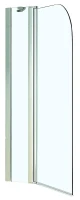 Шторка на ванну Azario Merrit 110 AZ-NF6221 1100 профиль Серебро стекло прозрачное