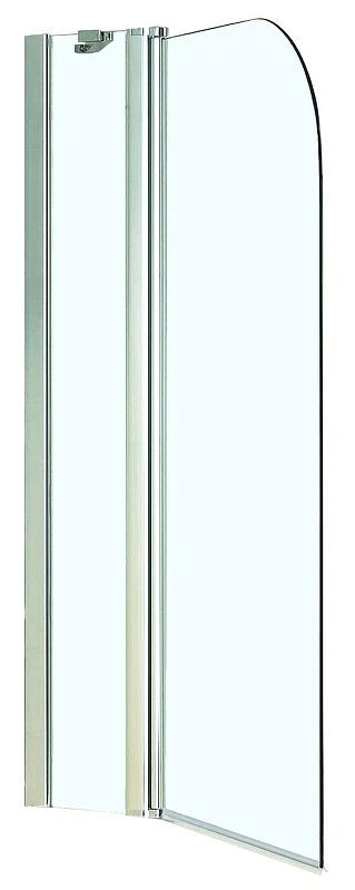 Шторка на ванну Azario Merrit 110 AZ-NF6221 1100 профиль Серебро стекло прозрачное