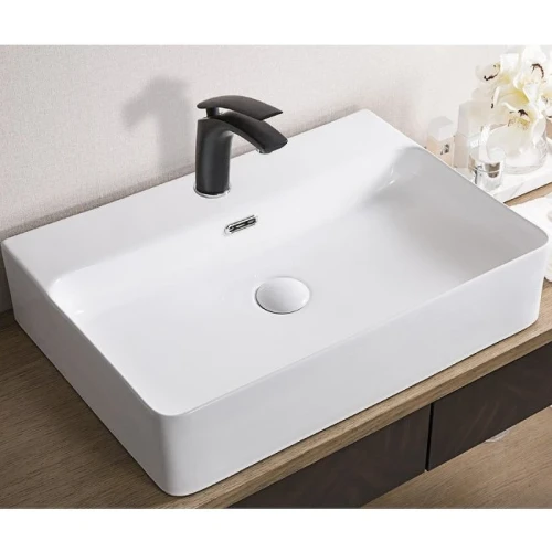 Раковина BelBagno 60 BB1338 Белая фаянс накладная