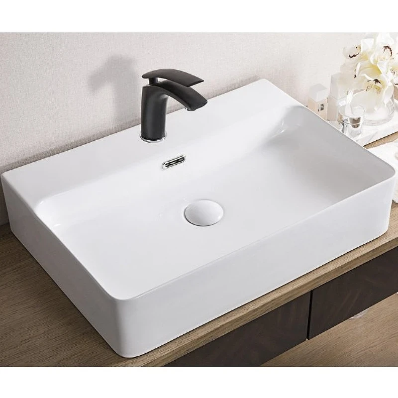 Раковина BelBagno 60 BB1338 Белая фаянс накладная