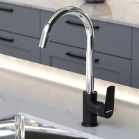 Смеситель для кухни Damixa RedBlu 790720000 Черный Хром латунь