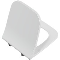 Комплект унитаза с инсталляцией Vitra Integra Square 9856B003-7207 с сиденьем Микролифт и клавишей смыва Хром глянцевый фарфор подвесной