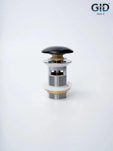 Донный клапан Gid Minucia Bl100-1 72202K Click-clack цвет Черный глянцевый