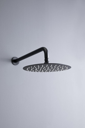 Верхний душ Allen Brau Priority 5.31A17-31 Черный матовый нержавеющая сталь на стену