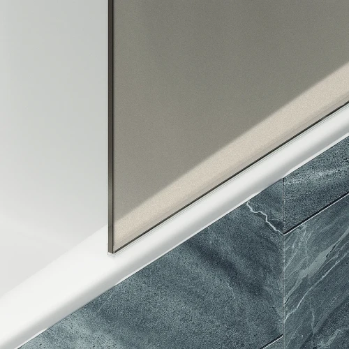Шторка на ванну Maybah Glass MGV-249-3ш 300x1400 в широком профиле Золото стекло бронзовое матовое
