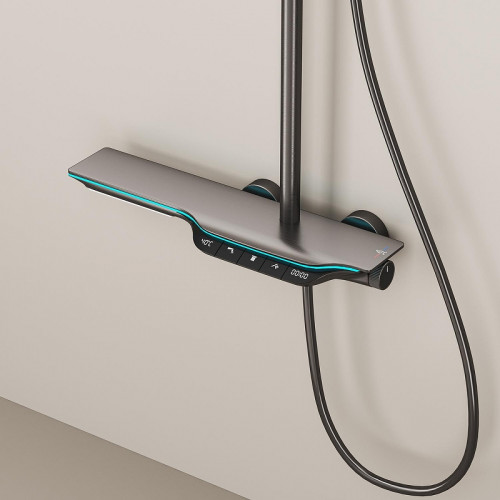 Душевая система Black&amp;White Universe UK7023MG 7023MG цвет Gun Metal