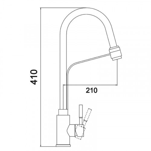 Смеситель для кухни Fmark FS26829-04 цвет Сатин Серый
