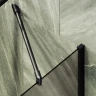 Шторка на ванну Maybah Glass MGV-73-6ш 500x1400 в широком профиле Черный стекло бронзовое матовое