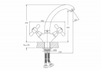 Смеситель для кухни Haiba HB4325 Хром