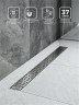 Душевой лоток BelBagno Формат (Uno) BB-LD-UNO-80-CR с решеткой цвет Хром